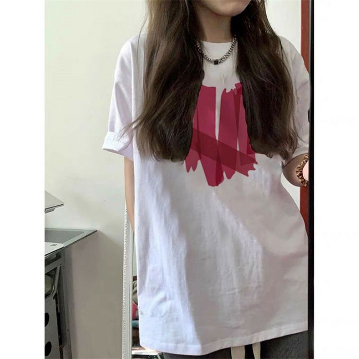 Spring%20and%20summer%20new%20short%20sleeve%20T-shirt%20for%20female%20students%202024%20summer%20new%20Korean%20version%20loose%20ins%20half-sleeved%20Hong%20Kong%20style%20retro%20versatile%20-%20Image%204