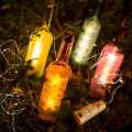 OUMERY 10 Packs Including Battery Led Wine Bottle Stopper Copper Wire Light String 2M 20LED Atmosphere Decorative Light. 