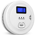 2 in 1 CO & Carbon Monoxide Detectors 85DB in Alarm, for ,LCD Screen,A. 