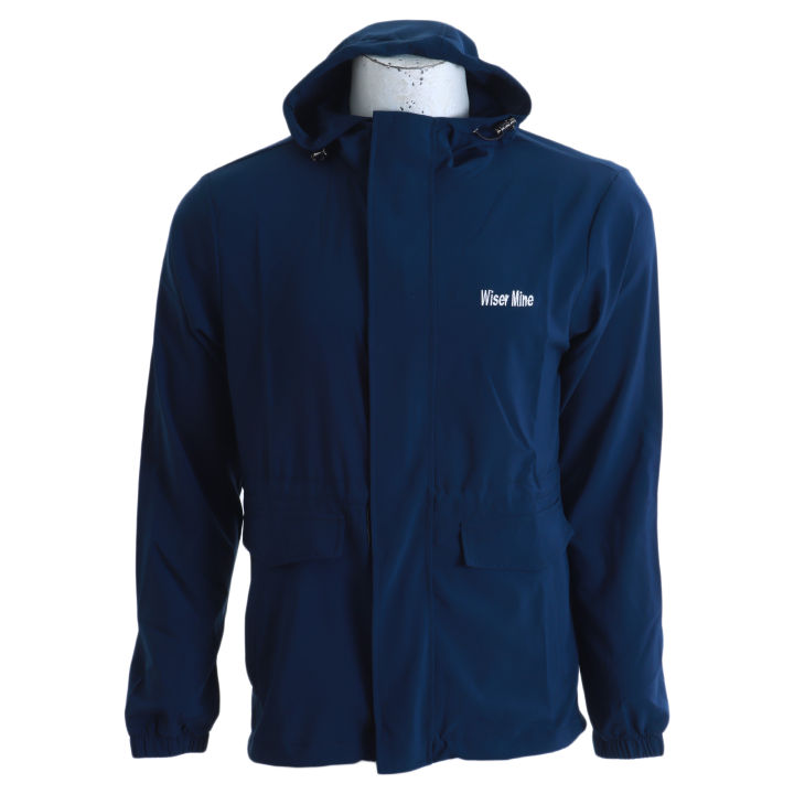 Navy blue windcheater hotsell