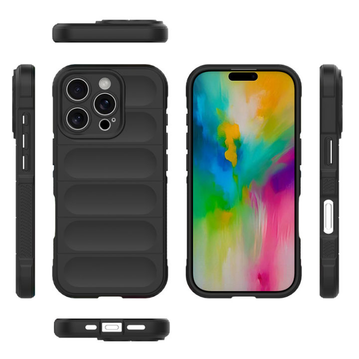 Vantime%20for%20iPhone%2016%20Pro%20Max%2015%20Plus%20iPhone%2014%20Silicone%20Case%20Camera%20Protect%20Anti-Fall%20Airbag%20Cover%20-%20Image%205