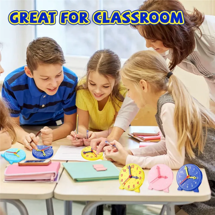 4%20Inch%20Student%20Learning%20Clock%20Time%20Model%20Teacher%20Gear%20Clock%20Three-Hand%20Linkage%2024-Clock%20Watch%20Model%20-%20Image%203
