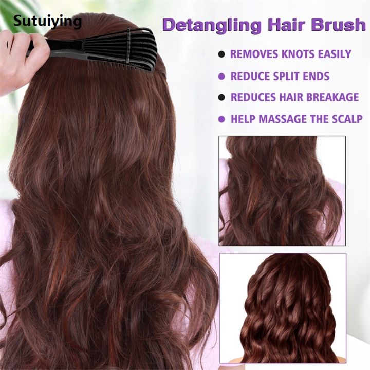 Sutuiying%20Detangling%20Hairbrush%20Easy%20Removes%20Long%20and%20Short%20Hair%20Knots%20Anti-static%20Sales%20promotion%20Scalp%20Massage%20Comb%20Relaxes%20Scalp%20Reduces%20Hair%20Breakage%20-%20Image%202