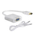 1080P Micro Hdmi/ Mini Hdmi/ HDTV To Vga Converter Adapter With Audio Video Cable. 
