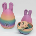 Easter Bunny Ear Eggs with Dragon Full Articulated Dragon in Egg Crystal Dragon 1 Piece C. 