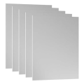 JAERBEE 3.3x2.1x1/32inch Anodized Aluminum Sheet, 5Pcs Metal Rectangle Aluminum Plate 0.8mm for Laser Engraving DIY Decorative A. 