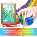 ARELENE 6 Pieces Split Cup for Paint Pouring, Reusable Silicone Split Cup Art Painting Fluid Cups Silicone Pouring Divided Cup. 