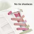 Flat Shoelaces Without Ties Metal Lock Magnetic Shoe Laces For Sneakers Convenient Quick On And Off Lazy Shoes Lace Accessories. 
