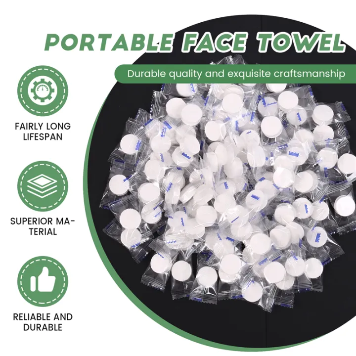 NAMUNY%20100Pcs%20Disposable%20Compressed%20Towels%20Tablet%20Capsules%20Washcloth%20Travel%20Camping%20-%20Image%205