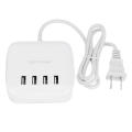 4-port 21 wall charging US/EU/UK plug. 
