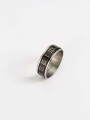 VaryGood Roman Numerals Printed Spinning Ring For Men. 