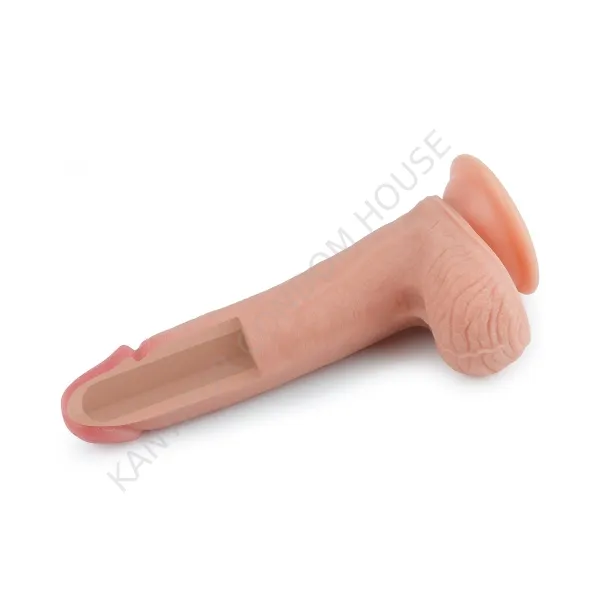 8''%20Dual%20layered%20Platinum%20Silicone%20Dildo%20-LV4005%20-%20Image%205