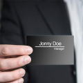 Laser Engraving Blanks, Multipurpose Metal Business Cards. Black. 