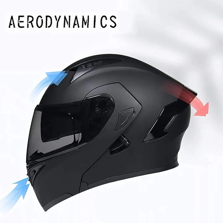 Bluetooth%20Motorcycle%20Helmet%20Full%20Face%20Modular%20Flip%20Up%20Motorbike%20Helmet%20Built-in%20Headset%20speakers%20Intercom%20Bike%20Helmet%20DOT%20Approved%20for%20Men%20Women%20Matt%20black,Gold%20lens,XXL%2061~62cm%20-%20Image%203