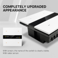 ARELENE Tuya Zigbee Smart Scene Switch Lighting Smart Control Scene Control Switch Panel Smart Socket Smart Switch 485 86 Box A. 