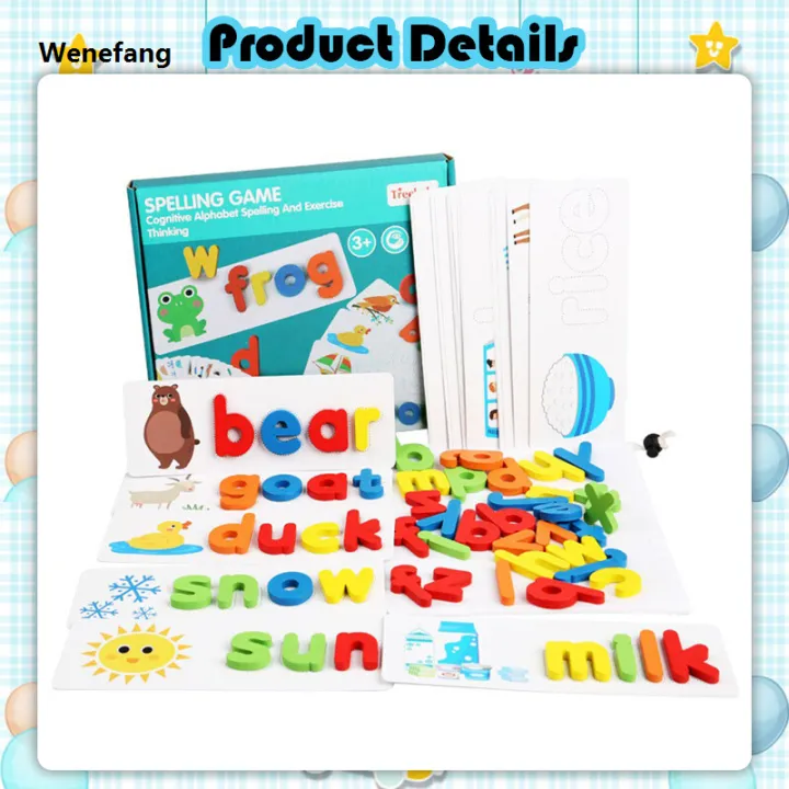 Wenefang [Little B House] See and Spell Learning Matching Letter ...