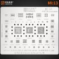 Amaoe Amao MI:1-MI:13 MI:14 Reballing Stencil Set For Redmi K30/K30pro/9/Note9 4G/Note 9 Pro 10/10 Pro CC9/Cc9e/8SE/A3 Electronic parts maintenance. 