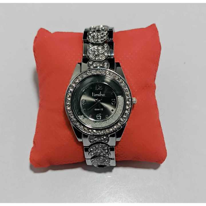 2022 Stone Carved Fashionable Round Wrist Watch For Women