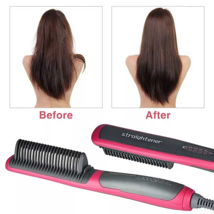 Smoothing Hair Comb Electric Hair Straightener Ceramic Heating Hair Brush Magic Hair Styling Electric Splint For All Hair Types
