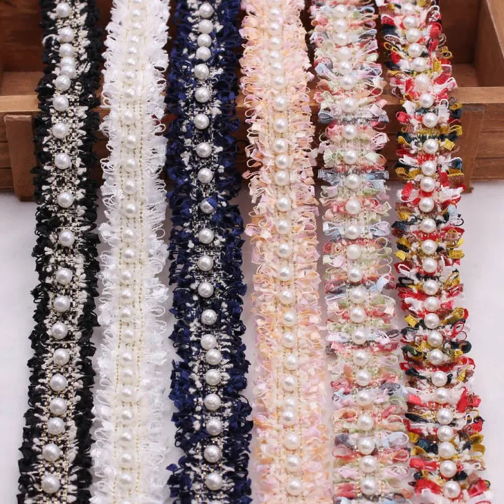 1%20yard%20DIY%20Craft%20Gold%20Sewing%20Supplies%20Costume%20Dress%20Handmade%20Pearl%20Beaded%20Lace%20Trim%20Ribbon%20Fabric%20-%20Image%204