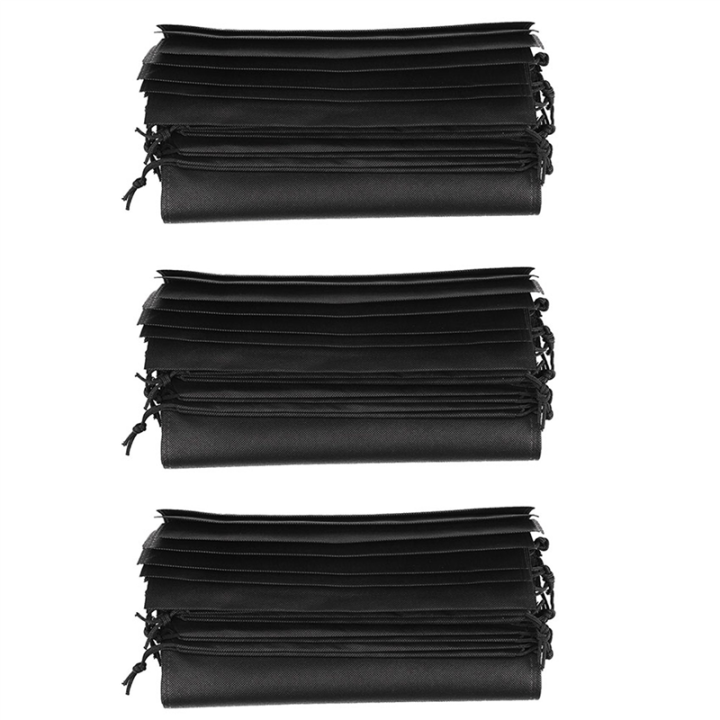 (GGBR) 24 Pcs Shoes Bag, Cover Shoes Black Waterproof Anti-Dust Storage Portable Bags for Travel Sports
