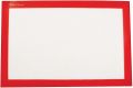 Baker's Secret - Large Non-Stick Silicone Baking Mat 42cm x 28cm Food Safe Pastry Mat, Reusable - Red Frame. 