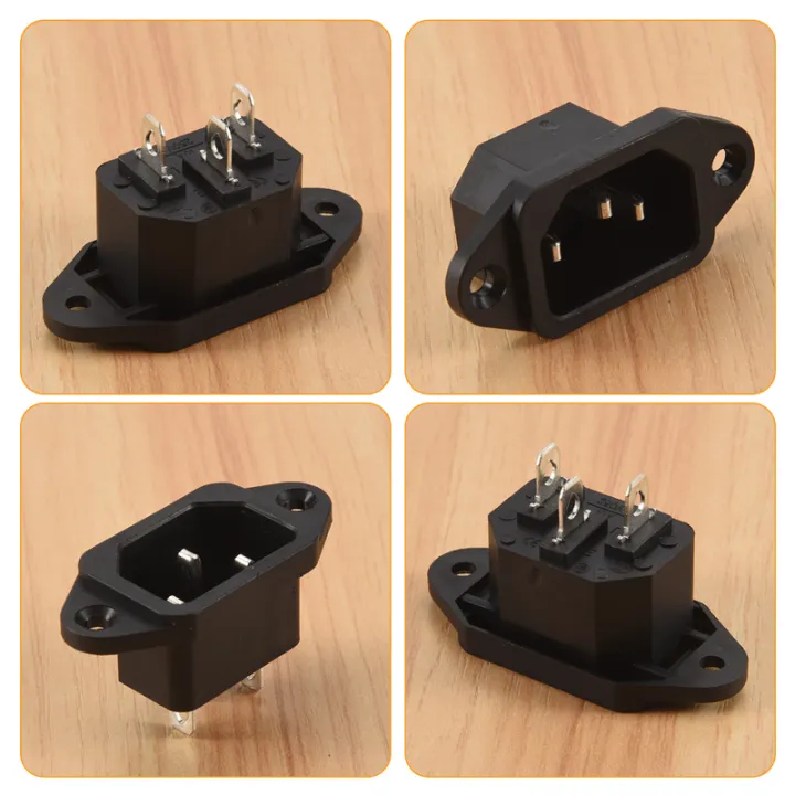 IEC%20320%20C14%20Male%20Plug%203%20Pins%20PCB%20Panel%20Power%20Inlet%20Socket%20Connector%20-%20Image%206