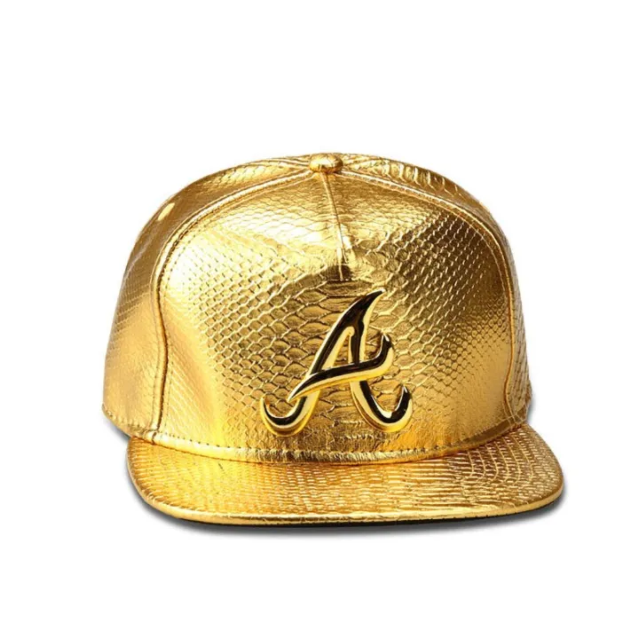 Curling%20iron%20Trendy%20PU%20Crocodile%20Skin%20Hip%20Hop%20Cap%20For%20Men%20Women%20Rap%20Snap%20Back%20Cap%20Letter%20Flat%20Baseball%20Bonnet%20Homme%20Gold%20Dad%20Trucker%20Hat%20-%20Image%204