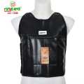 VIRJEANS (VJC739)  Leather Looks Chest Protector Guard with Inner Fur - Black. 