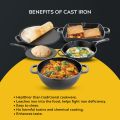 MANTURAJ Pre-Seasoned Cast Iron Frypan | Cast Iron Skillet | Induction Frying Pan (20CM/26 CM). 