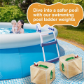 2Pcs Pool Ladder Weights,20L Sandbags for Above Ground Pool. 