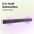 Mivi Fort R130 With 2 Inbuilt Subwoofers 130W Bluetooth Soundbar Speaker | 1 year warranty  |  One Remote Control  |  Made in India  |. 