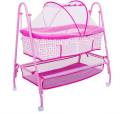 Baby Cradle, Multifunctional Infant Rocking Bed, NewBornSewing With 4 Wheels And Mosquito Net SBL208. 