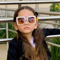 CAMKIDS Cute Kids Sunglasses Rhinestone Diamond Children Square Sunshades Girl Boy Colorful Lens Sparkling Princess Sun Glasses Trendy Miunzo. 