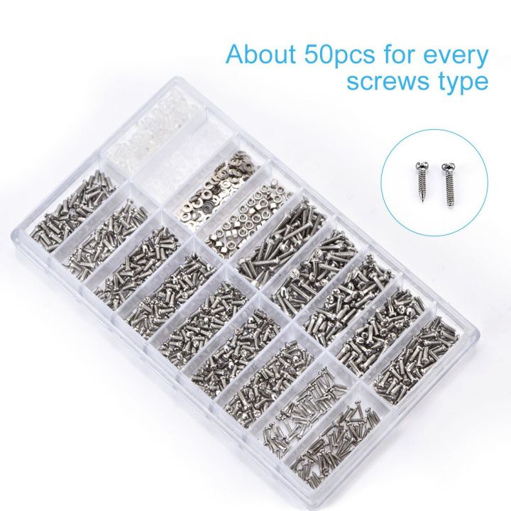 ZOROOM%201000Pcs%20Stainless%20Steel%20Eyeglasses%20Watch%20Repair%20Screw%20Replacement%20Kit%20Set%20Tiny%20Screws%20Nut%20Assortment%20Repair%20Tool%20Kit%20Set%20-%20Image%207