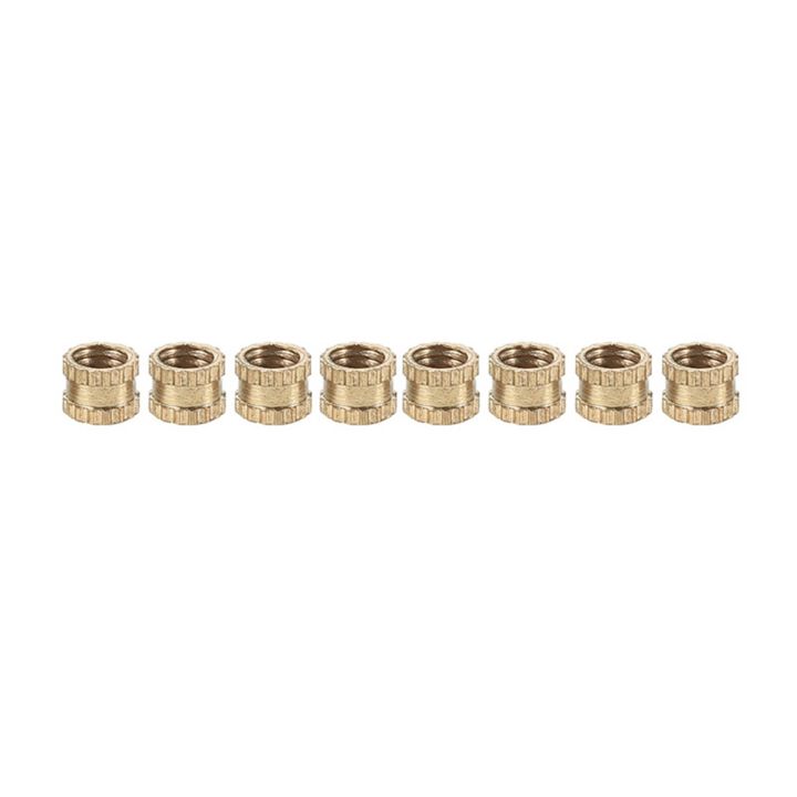 M3 x 3mm Female Thread Brass Knurled Threaded Insert Embedment Nuts 300PCS