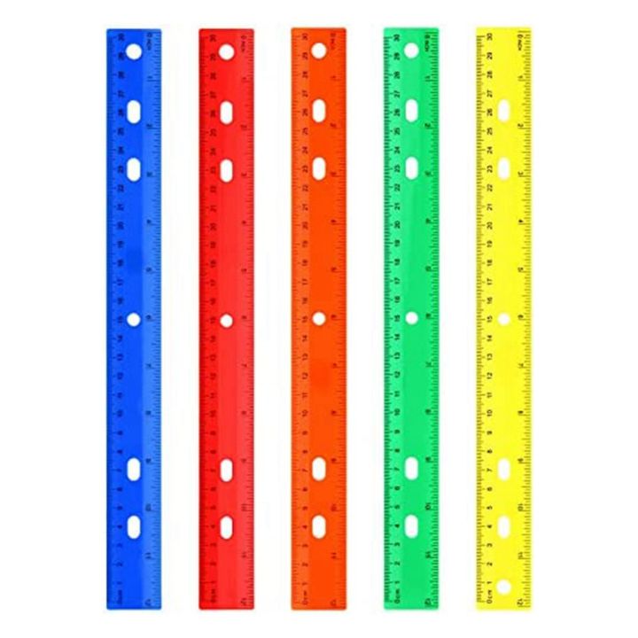 5PCS Color Ruler 5 Kinds of Color Measuring Tools for Children'S School ...