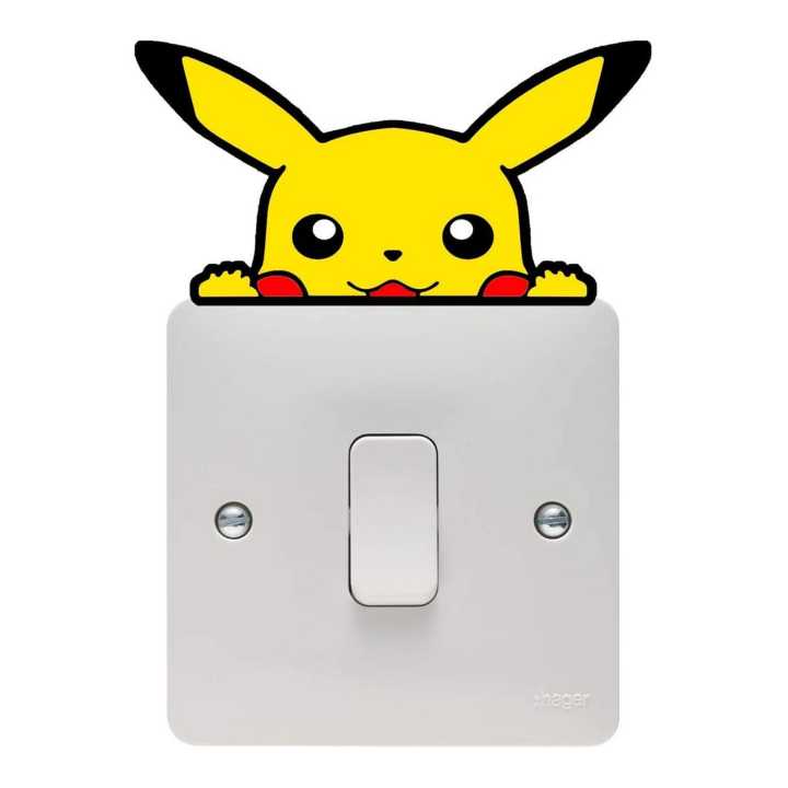 Artsy Home Pikachu Wall Sticker Light Switch Art Home Decor