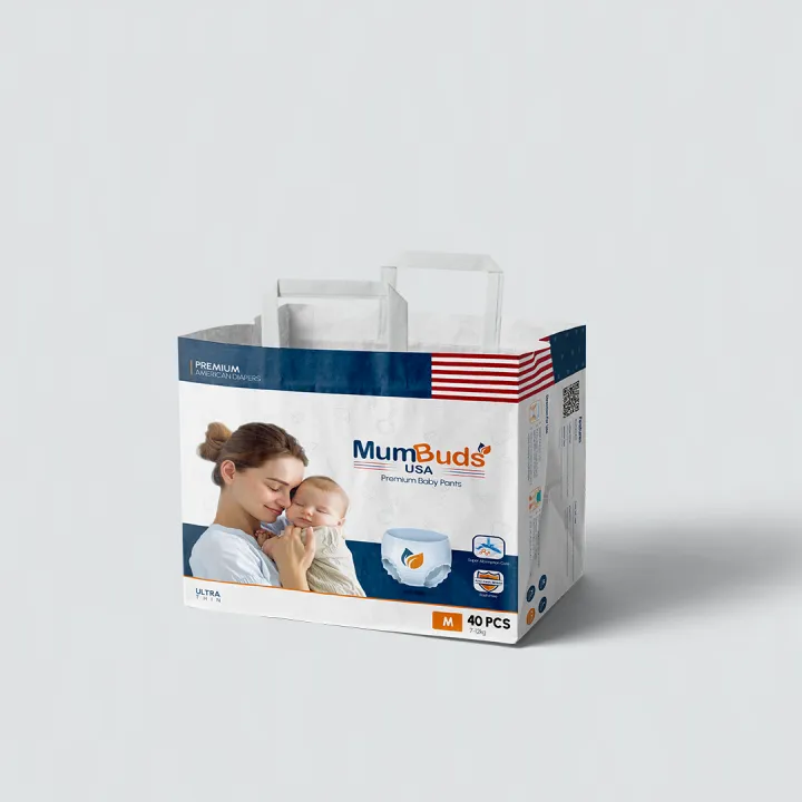 MumBuds%20USA%20Ultrathin%20Baby%20Diapers%20Medium%20(7-12%20kg)%20%E2%80%93%2040%20pcs%20Pant%20Style%20%20Ultra%20Soft,%20Breathable%20&%20Sensitive%20Skin%20Safe%20Diapers%20-%20Image%202