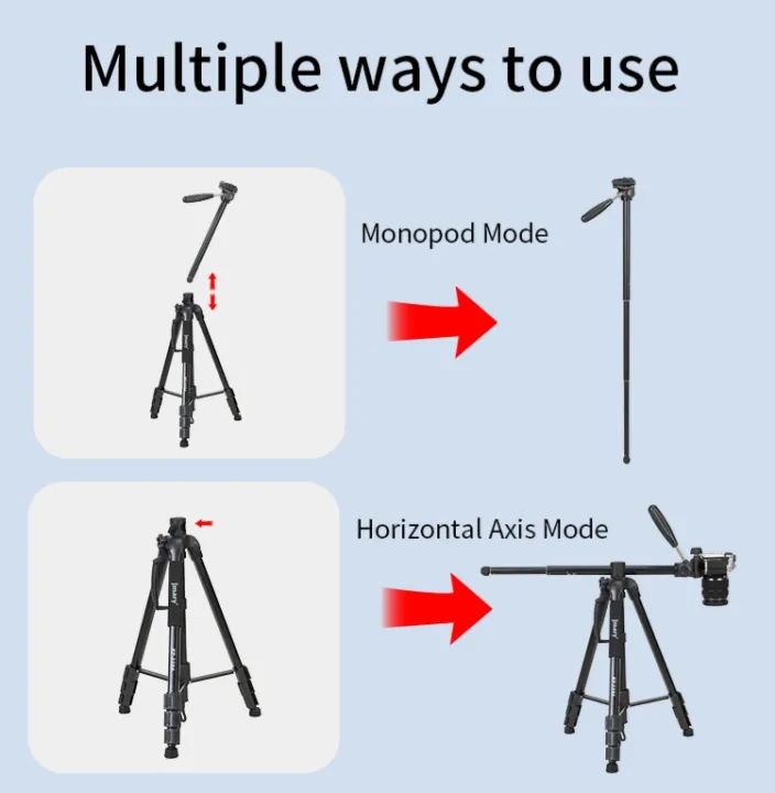 JMARY%20KP-2294%20Professional%20Camera%20Tripod%20%7C%202-in-1%20Monopod%20&%20Horizontal%20Axis%20Overhead%20Shooting%20%7C%20Heavy%20Duty%20Multi-functional%20Tripod%20for%20DSLR,%20Mirrorless,%20Mobile%20&%20Video%20-%20Image%205