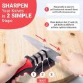 Manual Knife Sharpener 3-Stage Knife Sharpening Tool Professional. 