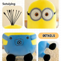 Sutuiying Cute Minions Movie Characters Yellow Plush Toys Bob Stuart In Profesional Jeans Soft Dolls Toys Hobbies Christmas Birthday Gift 1pcs. 