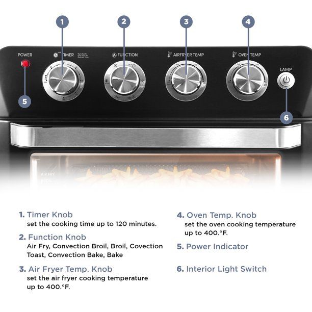 Electrons%2025L%20Air%20Fryer%20Oven%20with%20Convection%20and%20Dehydrate%20Function%20(Black)%20-%20Image%203