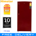 Himstar 171 Ltr Refrigerator - HR-205BRHN With Built-in stabilizer And 5-Star Energy Efficiency. 