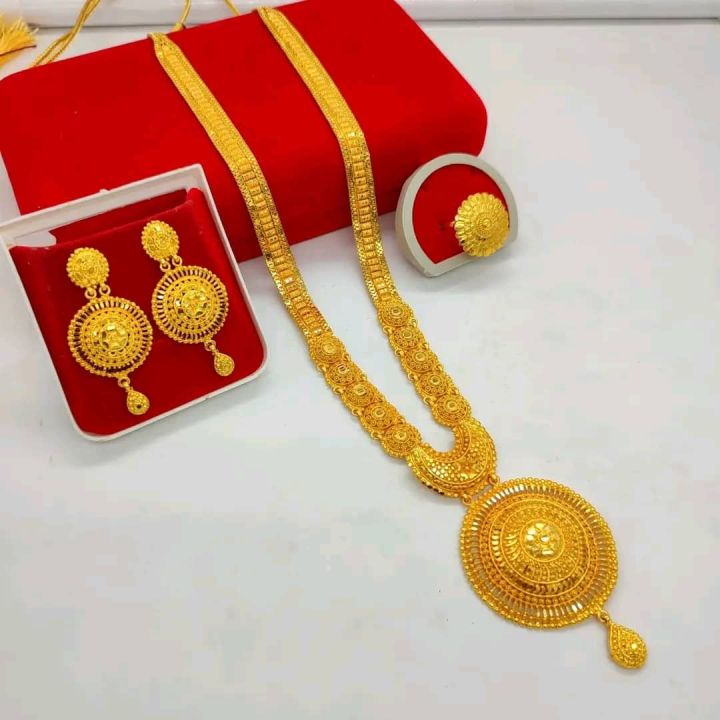 Gold Plated Rani Haar Set | Daraz.com.np