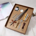 0 Retro Calligraphy Feather Pen Ink Set Creative. 