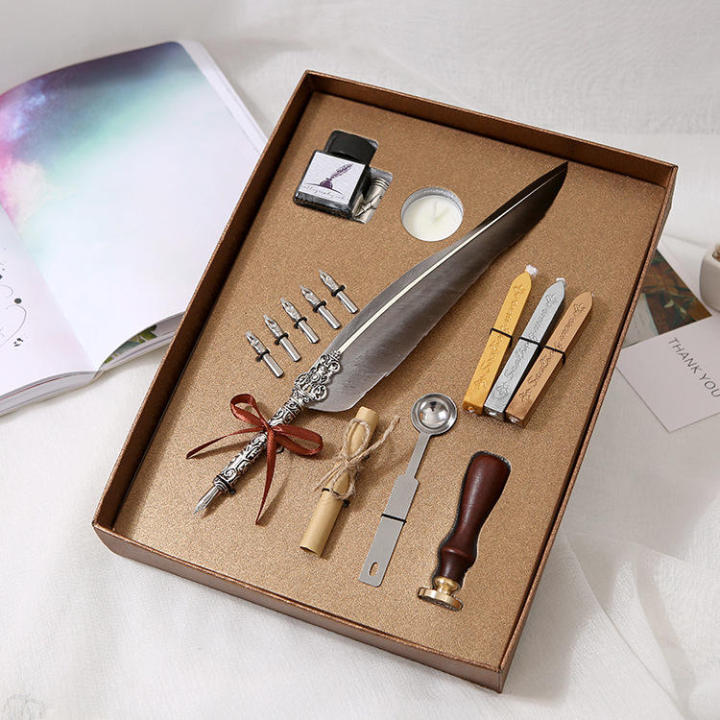 0%20Retro%20Calligraphy%20Feather%20Pen%20Ink%20Set%20Creative%20-%20Image%205