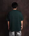 HUBA Unisex Green Basic T-Shirt For Men and Women. 