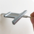 Car Tire Pattern Measuring Ruler Mini Stainless Steel Inspection Ruler Pattern Depth Inspection Vernier Caliper Tools. 