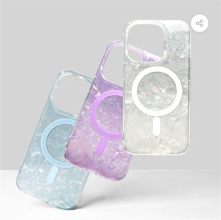 PearlShell Magsafe Case For iPhone 14  Plus By Panchakumari Mobile Hub